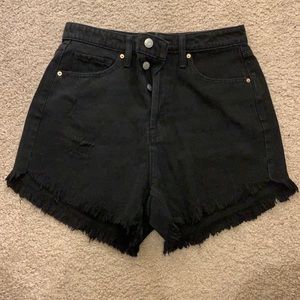 jean high waisted shorts!